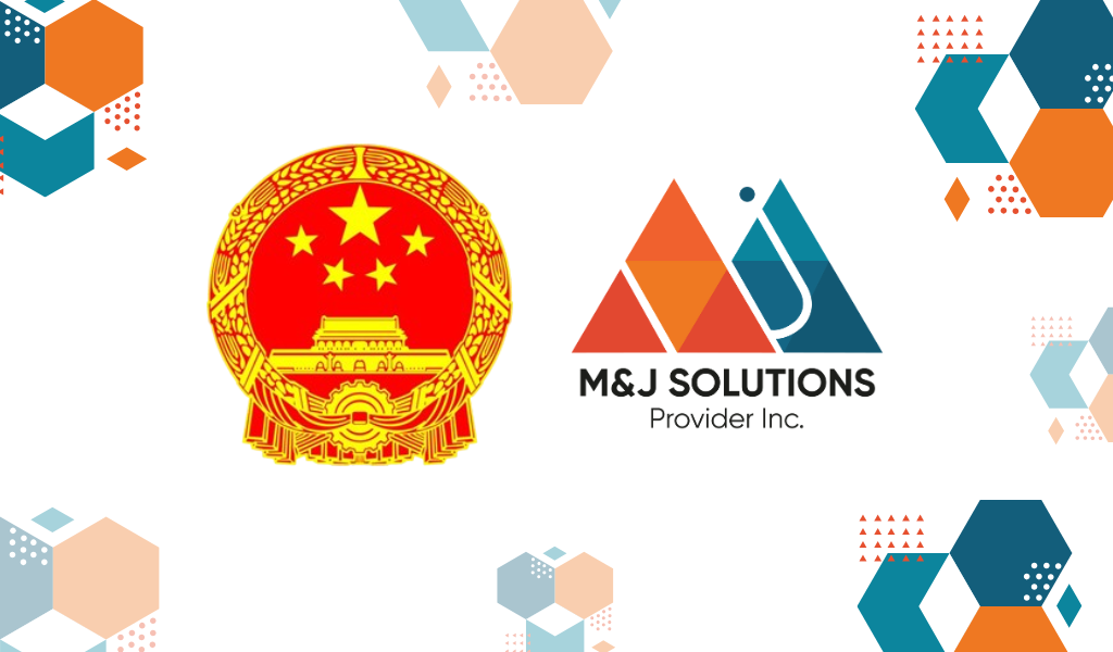 M and J Solutions Provider Inc. Accredited by Chinese Embassy