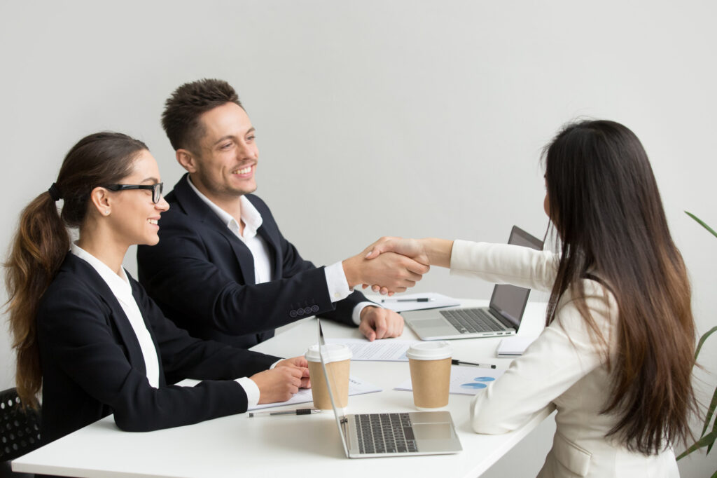 group of people doing the recruitment process